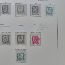 Collection timbres de Finlande 1889-2008 oblitérés en 2 albums Leuchtturm.