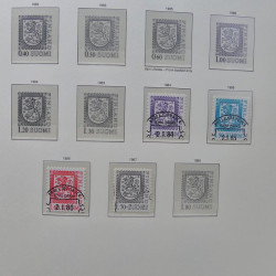 Collection timbres de Finlande 1889-2008 oblitérés en 2 albums Leuchtturm.