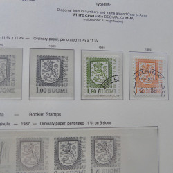 Collection timbres de Finlande 1889-2008 oblitérés en 2 albums Leuchtturm.