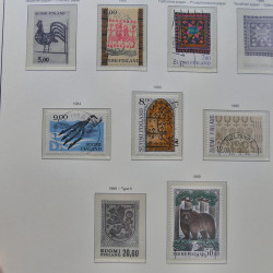 Collection timbres de Finlande 1889-2008 oblitérés en 2 albums Leuchtturm.
