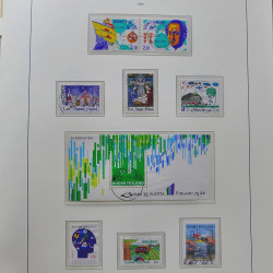 Collection timbres de Finlande 1889-2008 oblitérés en 2 albums Leuchtturm.