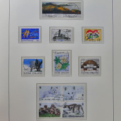 Collection timbres de Finlande 1889-2008 oblitérés en 2 albums Leuchtturm.