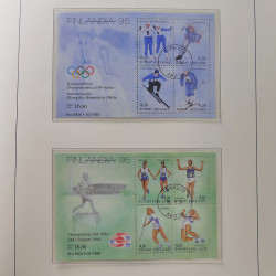 Collection timbres de Finlande 1889-2008 oblitérés en 2 albums Leuchtturm.