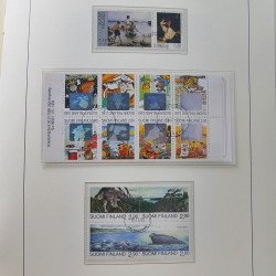Collection timbres de Finlande 1889-2008 oblitérés en 2 albums Leuchtturm.