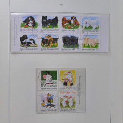 Collection timbres de Finlande 1889-2008 oblitérés en 2 albums Leuchtturm.
