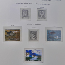 Collection timbres de Finlande 1889-2008 oblitérés en 2 albums Leuchtturm.