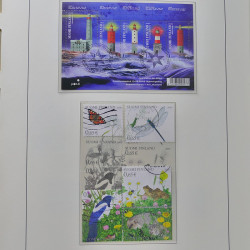 Collection timbres de Finlande 1889-2008 oblitérés en 2 albums Leuchtturm.