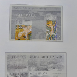 Collection timbres de Finlande 1889-2008 oblitérés en 2 albums Leuchtturm.