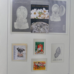 Collection timbres de Finlande 1889-2008 oblitérés en 2 albums Leuchtturm.