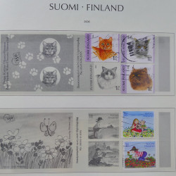 Collection timbres de Finlande 1889-2008 oblitérés en 2 albums Leuchtturm.
