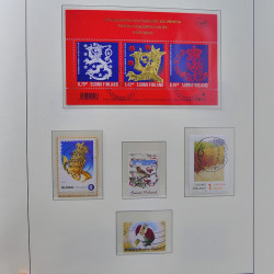 Collection timbres de Finlande 1889-2008 oblitérés en 2 albums Leuchtturm.