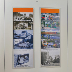 Collection timbres de Finlande 1889-2008 oblitérés en 2 albums Leuchtturm.