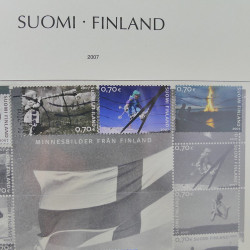 Collection timbres de Finlande 1889-2008 oblitérés en 2 albums Leuchtturm.