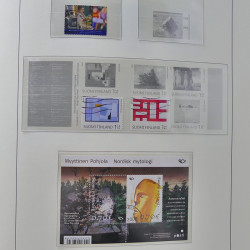 Collection timbres de Finlande 1889-2008 oblitérés en 2 albums Leuchtturm.