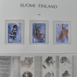 Collection timbres de Finlande 1889-2008 oblitérés en 2 albums Leuchtturm.