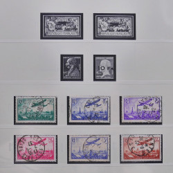 Collection timbres de France fins de catalogue oblitérés en album Lindner.