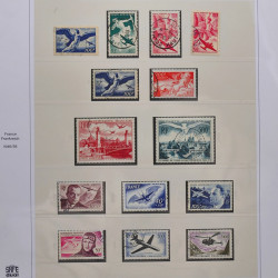 Collection timbres de France fins de catalogue oblitérés en album Lindner.