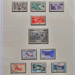 Collection timbres de France fins de catalogue oblitérés en album Lindner.