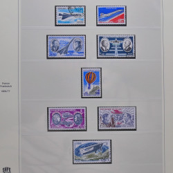 Collection timbres de France fins de catalogue oblitérés en album Lindner.