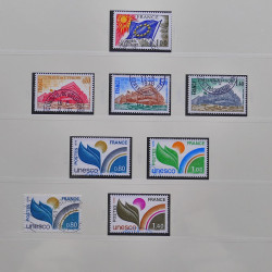 Collection timbres de France fins de catalogue oblitérés en album Lindner.