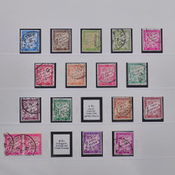 Collection timbres de France fins de catalogue oblitérés en album Lindner.