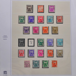 Collection timbres de France fins de catalogue oblitérés en album Lindner.