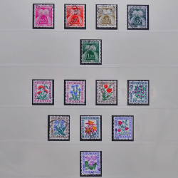 Collection timbres de France fins de catalogue oblitérés en album Lindner.