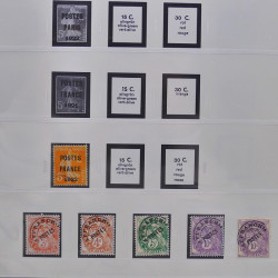 Collection timbres de France fins de catalogue oblitérés en album Lindner.