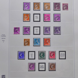 Collection timbres de France fins de catalogue oblitérés en album Lindner.