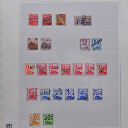 Collection timbres de France fins de catalogue oblitérés en album Lindner.