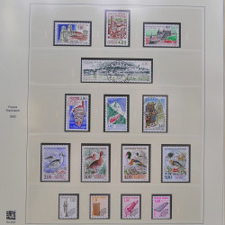 Collection timbres de France 1993-1998 oblitérés en album Safe.