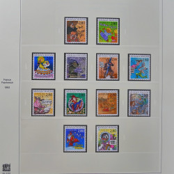 Collection timbres de France 1993-1998 oblitérés en album Safe.