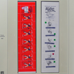 Collection timbres de France 1993-1998 oblitérés en album Safe.