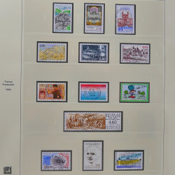 Collection timbres de France 1993-1998 oblitérés en album Safe.