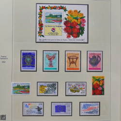 Collection timbres de France 1993-1998 oblitérés en album Safe.
