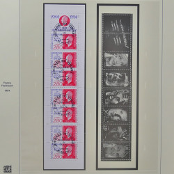 Collection timbres de France 1993-1998 oblitérés en album Safe.