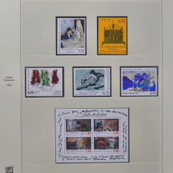 Collection timbres de France 1993-1998 oblitérés en album Safe.