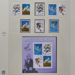 Collection timbres de France 1993-1998 oblitérés en album Safe.