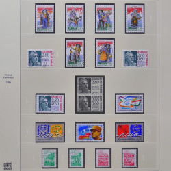 Collection timbres de France 1993-1998 oblitérés en album Safe.