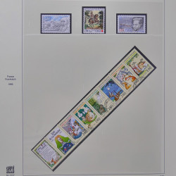 Collection timbres de France 1993-1998 oblitérés en album Safe.