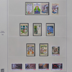 Collection timbres de France 1993-1998 oblitérés en album Safe.
