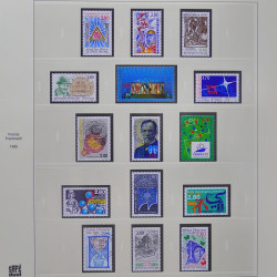 Collection timbres de France 1993-1998 oblitérés en album Safe.