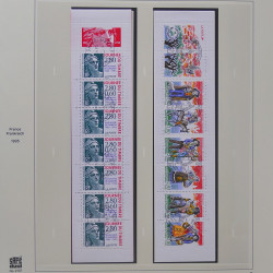 Collection timbres de France 1993-1998 oblitérés en album Safe.