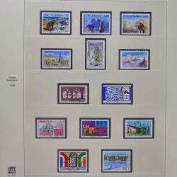 Collection timbres de France 1993-1998 oblitérés en album Safe.