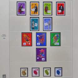 Collection timbres de France 1993-1998 oblitérés en album Safe.