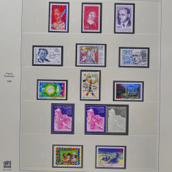 Collection timbres de France 1993-1998 oblitérés en album Safe.