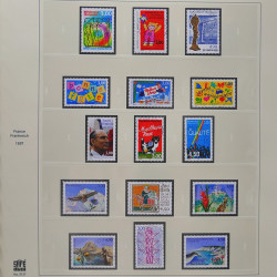 Collection timbres de France 1993-1998 oblitérés en album Safe.