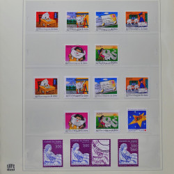 Collection timbres de France 1993-1998 oblitérés en album Safe.