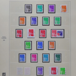 Collection timbres de France 1993-1998 oblitérés en album Safe.