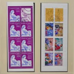 Collection timbres de France 1993-1998 oblitérés en album Safe.